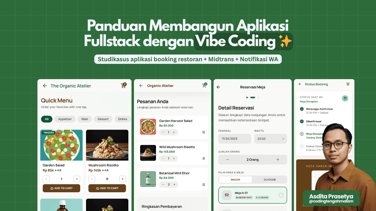 Mahir Vibe Coding - Strategi Bangun Aplikasi Fullstack Bareng AI